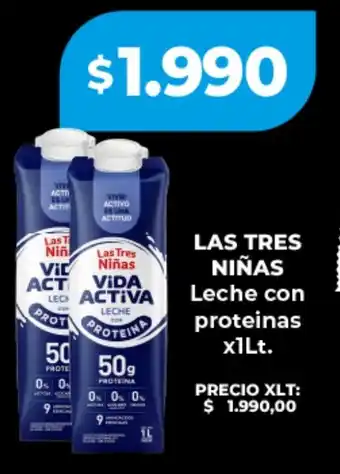 Supermayorista Vital Las tres niñas leche con proteinas oferta