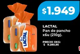 Supermayorista Vital Lactal pan de pancho oferta