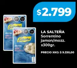 Supermayorista Vital La salteña sorrentino jamon/mozz. oferta