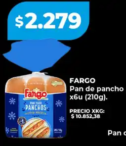 Supermayorista Vital FARGO Pan de pancho oferta