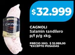 Supermayorista Vital Cagnoli salamin tandilero oferta