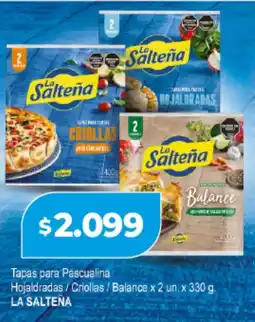 Supermayorista Vital La salteña tapas para pascualina hojaldradas/criollas/balance oferta