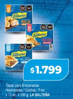 Supermayorista Vital La salteña tapas para empanadas hojaldradas/criollas/freir oferta