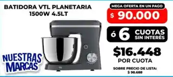 Supermayorista Vital Batidora vtl planetaria oferta
