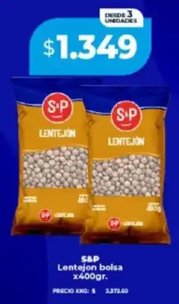 Supermayorista Vital S&P lentejon bolsa oferta