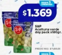 Supermayorista Vital S&P aceltuna verde doy pack oferta