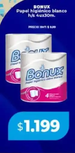 Supermayorista Vital Bonux papel higiénico blanco oferta