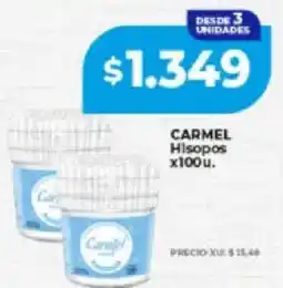 Supermayorista Vital Carmel hisopos oferta