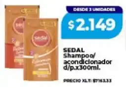 Supermayorista Vital Sedal shampoo/ acondicionador d/p. oferta
