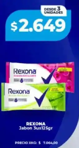 Supermayorista Vital Rexona jabon oferta