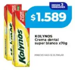 Supermayorista Vital Kolynos crema dental super blanco oferta