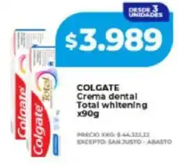 Supermayorista Vital Colgate crema dental total whitening oferta
