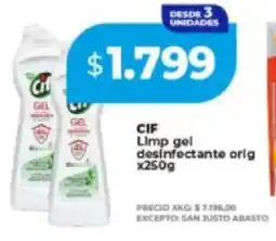 Supermayorista Vital Cif limp gel desinfectante orig oferta