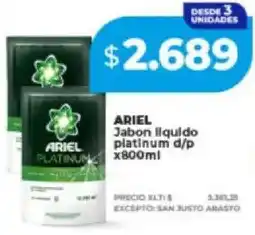 Supermayorista Vital Ariel jabon liquido platinum d/p oferta