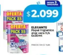 Supermayorista Vital Elegante papel higienico aloe vera h/s oferta