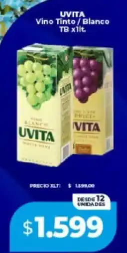 Supermayorista Vital Uvita vino tinto/blanco tb oferta