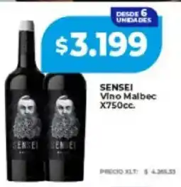 Supermayorista Vital Sensei vino malbec oferta
