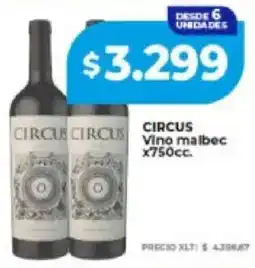 Supermayorista Vital Circus vino malbec oferta