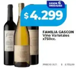 Supermayorista Vital Familia gascon vino varletales oferta