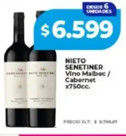 Supermayorista Vital Nieto senetiner vino malbec / cabernet oferta