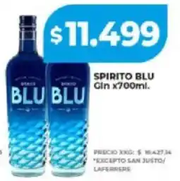 Supermayorista Vital Spirito blu gin oferta