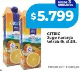 Supermayorista Vital Citric jugo naranja tetrabrik oferta