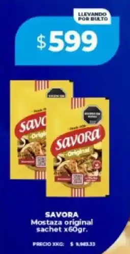 Supermayorista Vital Savora mostaza original sachet oferta
