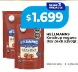 Supermayorista Vital Hellmann's ketchup vegano doy pack oferta