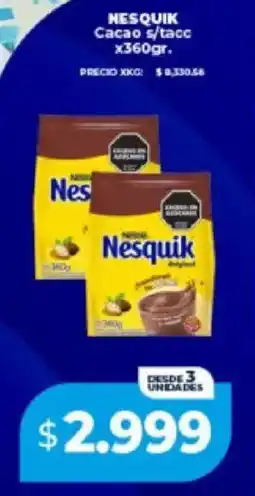 Supermayorista Vital Nesquik cacao s/tacc oferta