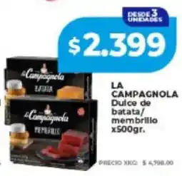 Supermayorista Vital La campagnola dulce de batata/ membrillo oferta