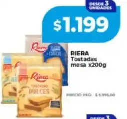 Supermayorista Vital Piera tostadas mesa oferta