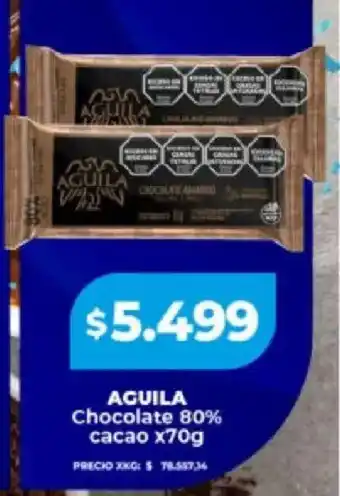 Supermayorista Vital Aguila chocolate 80% cacao oferta