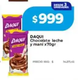 Supermayorista Vital Daqui chocolate leche y mani oferta
