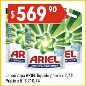 Hergo Jabón Ropa Ariel Liquido Pouch oferta