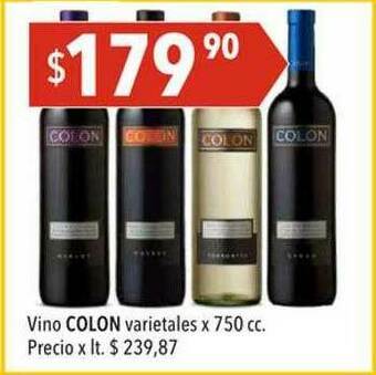 Hergo Vino Colon Varietales X 750 Cc oferta