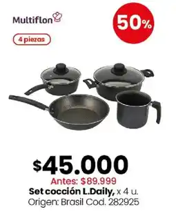Coto Multiflon set cocción l.daily oferta