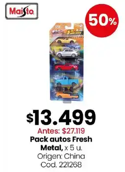 Coto Maisto pack autos fresh metal oferta