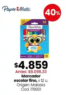 Coto Paper mate marcador escolar fino oferta