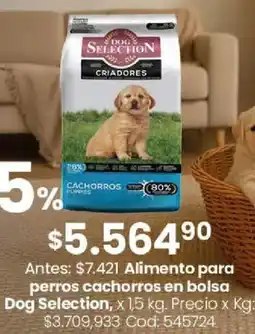 Coto Alimento para perros cachorros en bolsa dog selection oferta