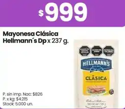 Changomas Hellmann's mayonesa clásica dp oferta