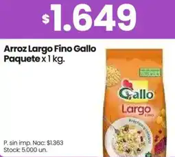 Changomas Gallo arroz largo fino paquete oferta
