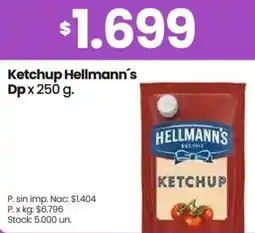 Changomas Hellmann's ketchup dp oferta