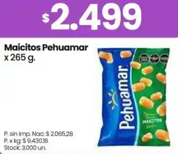 Changomas Pehuamar maicitos oferta