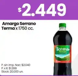 Changomas Terma amargo serrano oferta