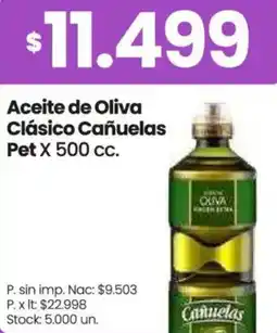 Changomas Cañuelas aceite de oliva clásico pet oferta