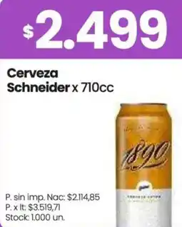 Changomas Schneider cerveza oferta