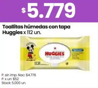 Changomas Huggies toallitas húmedas con tapa oferta