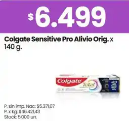 Changomas Colgate sensitive pro alivio orig. oferta