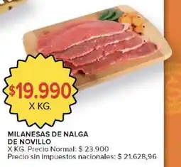 Carrefour Milanesas de nalga de novillo oferta