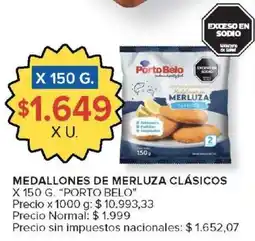 Carrefour Porto belo medallones de merluza clásicos oferta